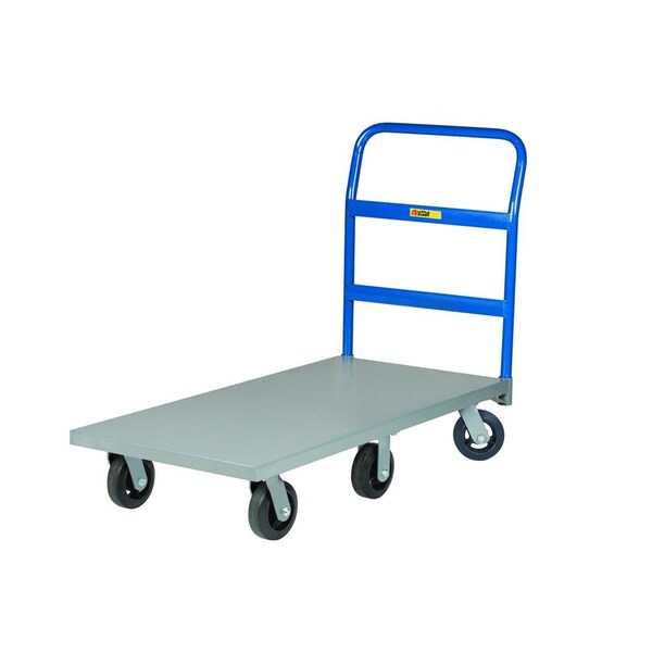 6-Wheel Platform Truck, 3600 lbs Capacity, 6" Polyurethane, 24" x 48"